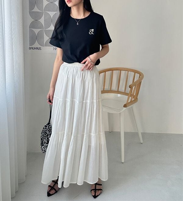 GeeRA（ジーラ）の「アンドハート刺しゅうＴシャツ（Tシャツ）」｜詳細画像