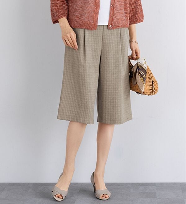 ルフラン（ルフラン）の「【３本組】日本製ひざ下丈キュロットパンツ（その他パンツ）」｜詳細画像