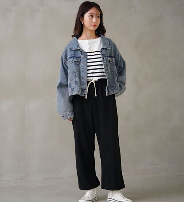 A HAPPY MARILYN（アハッピーマリリン）の「【選べる丈】裏フリースで家でも外でもあったか ふっくら コーデュロイ イージー ワイドパンツ（ワイドパンツ・ガウチョ）」｜詳細画像