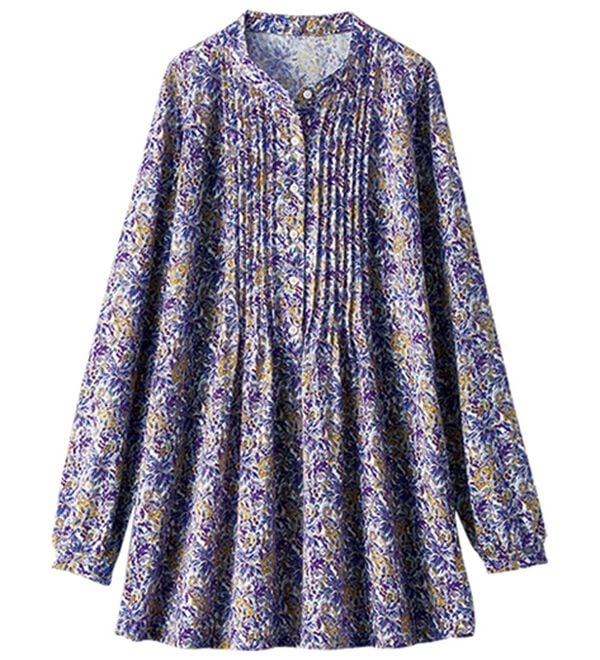 BELLUNA（ベルーナ）の「シワが目立ちにくい！ピンタック使いシャツチュニック（チュニック）」｜詳細画像
