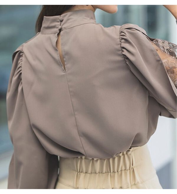 RANAN（ラナン）の「袖スリットレースブラウス（ブラウス）」｜詳細画像