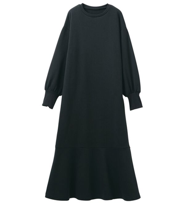 HIGH SPEC＞毛玉になりにくい！ペプラムデザインワンピース  