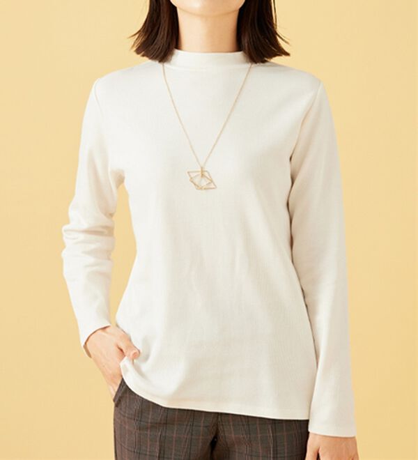 BELLUNA（ベルーナ）の「肌に優しい吸湿発熱ふんわりプルオーバー（カットソー）」｜詳細画像