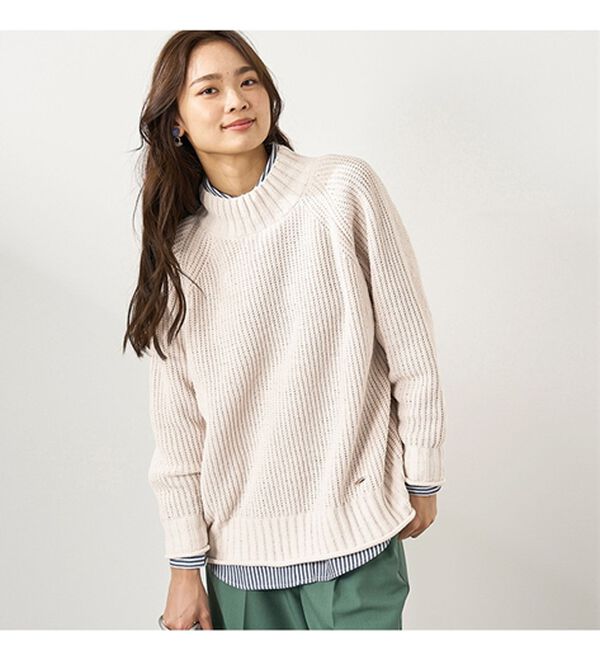 BELLUNA（ベルーナ）の「モール素材チャンキーニットプルオーバー（ニット・セーター）」｜詳細画像