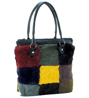 BELLUNA（ベルーナ）の「ブロック配色ボア手提げ（その他バッグ）」｜詳細画像