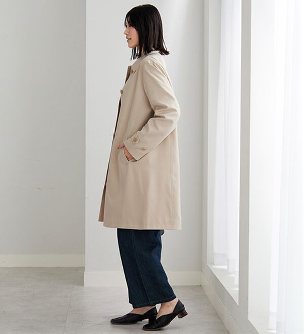 BELLUNA（ベルーナ）の「花粉対策！ライナー付ステンカラーコート（ロングコート）」｜詳細画像