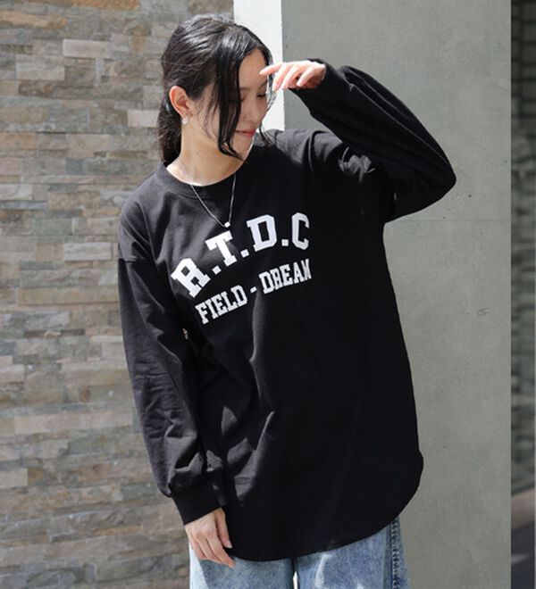 A HAPPY MARILYN（アハッピーマリリン）の「【Ｌ～８Ｌ】選べる３デザイン♪ 綿１００％ 満点 ロング Ｔシャツ（Tシャツ）」｜詳細画像