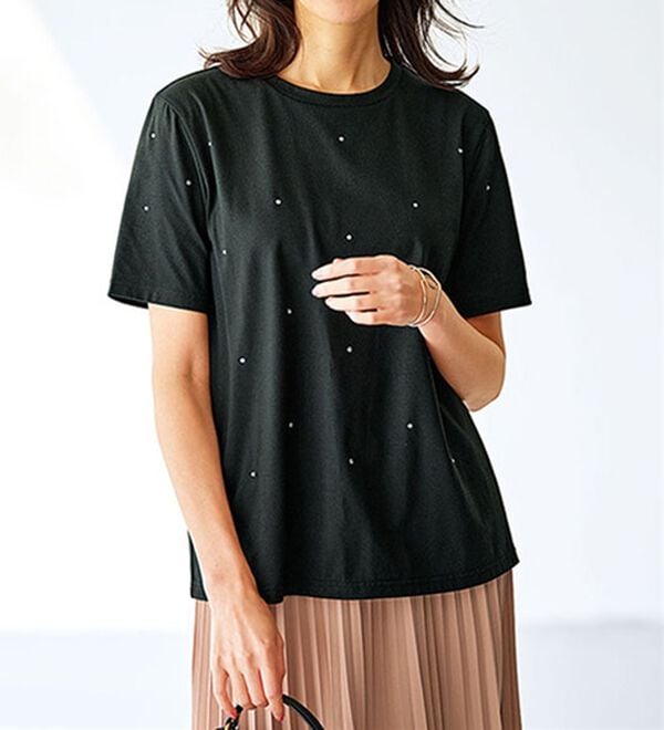 BELLUNA（ベルーナ）の「刺しゅう使いキャミチュニックアンサンブル（チュニック）」｜詳細画像