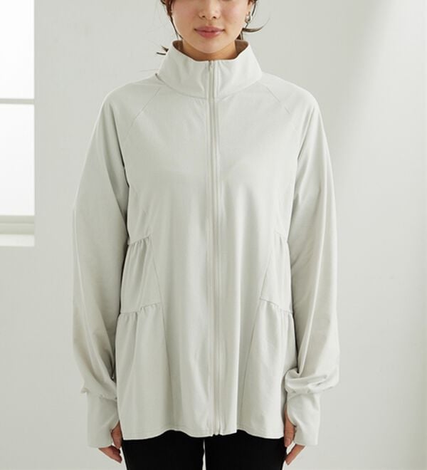 BELLUNA（ベルーナ）の「ティアードデザインラッシュガードＵＶ対策ジャケット（パーカー）」｜詳細画像