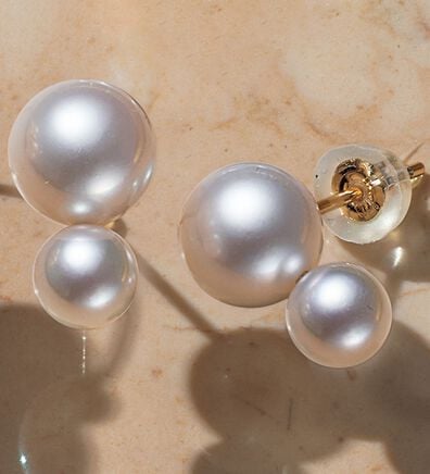 ルフラン（ルフラン）の「あこや真珠ツインピアス（イヤリング・ピアス）」