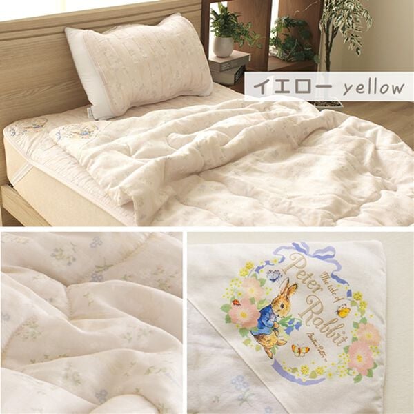 iellio（イエリオ）の「ピーターラビット　二重ガーゼシャビーシック（敷パッド）」｜詳細画像