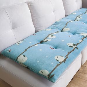 「固わた入りボリュームソファパッド（ソファパッド）」｜シマエナガブルー