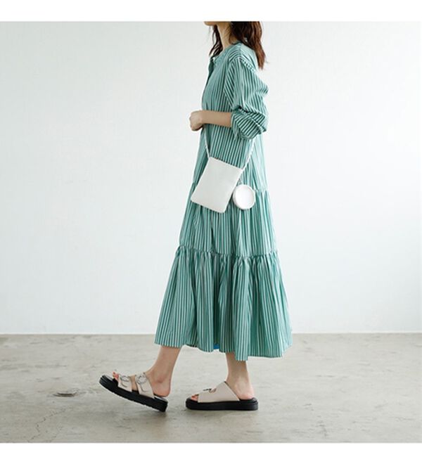 GeeRA（ジーラ）の「２ＷＡＹティアードシャツワンピース（シャツワンピース）」｜詳細画像