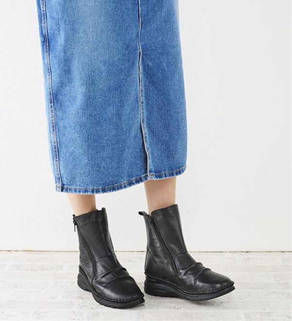 ルフラン（ルフラン）の「ｔｏ　ｂｅ　ｃｏｎｔｉｎｕｅｄ　やわらか山羊革４Ｅショートブーツ（ブーツ）」｜詳細画像