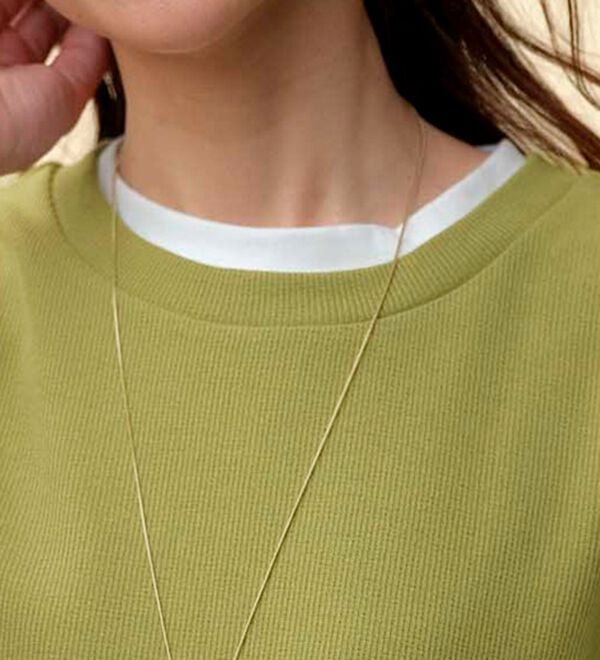 BELLUNA（ベルーナ）の「あぜ素材サイドリボン使いベストアンサンブル（アンサンブル）」｜詳細画像