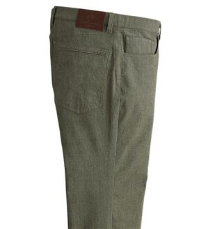 「＜コムルヴァン・オム＞＋８．９℃の素材カラージーンズ（メンズデニムパンツ）」｜カーキ