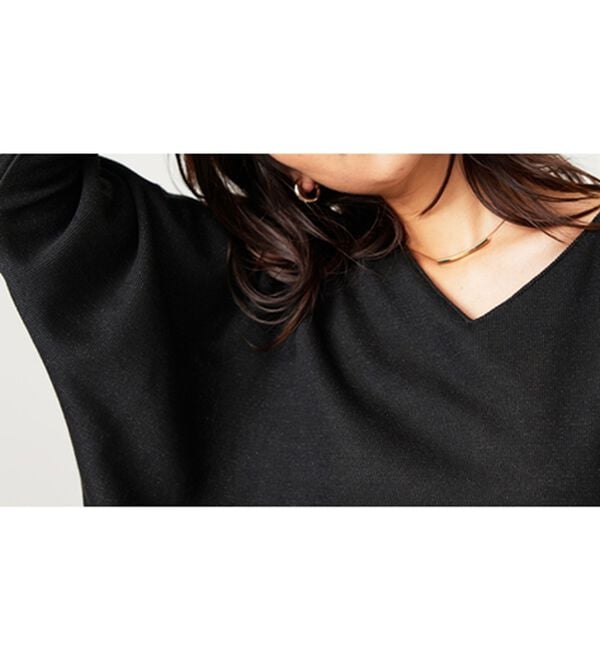 BELLUNA（ベルーナ）の「ラメ調レイヤード風プルオーバー（カットソー）」｜詳細画像