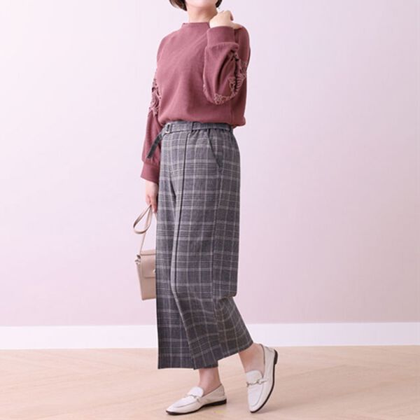 BELLUNA（ベルーナ）の「ストレッチ素材ワイドパンツ（ワイドパンツ・ガウチョ）」｜詳細画像