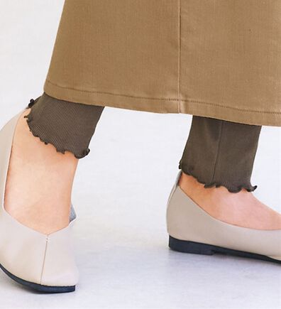 BELLUNA（ベルーナ）の「《ＨｕｇＲｅａｍコットン》リブレギンス（スパッツ・レギンス）」