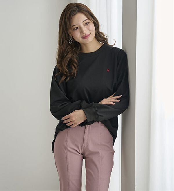 BELLUNA（ベルーナ）の「【ＰＯＬＯ　ＢＣＳ】ミニ裏毛素材デザイントップス（カットソー）」｜詳細画像