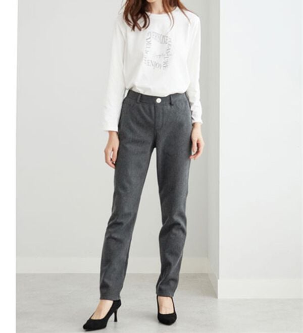 BELLUNA（ベルーナ）の「あったか！裏フリースストレッチパンツ（フルレングスパンツ）」｜詳細画像