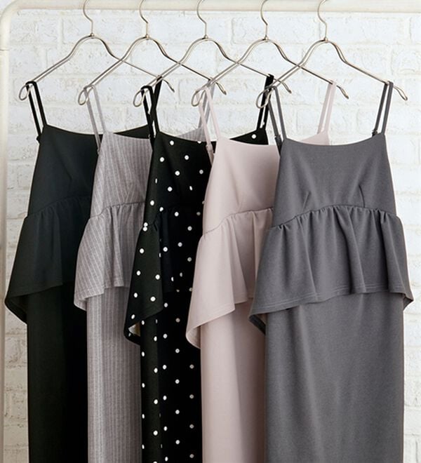 GeeRA（ジーラ）の「楽ちん！ペプラムキャミワンピース（カットソーワンピース）」｜詳細画像