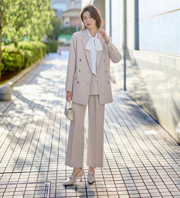 GeeRA（ジーラ）の「【入卒式/セレモニー】着回しベスト＆ジャケットセットスーツ（パンツスーツ）」｜詳細画像