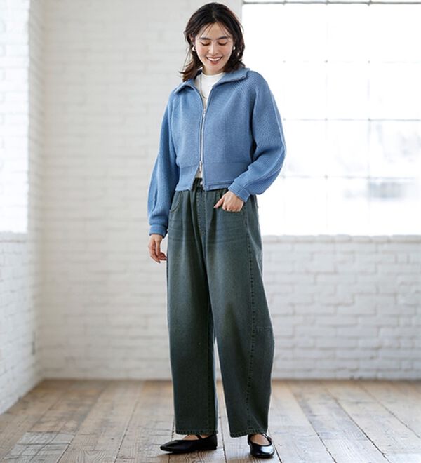 ルフラン（ルフラン）の「【２本組】丸みが可愛いデニムパンツ（フルレングスパンツ）」｜詳細画像