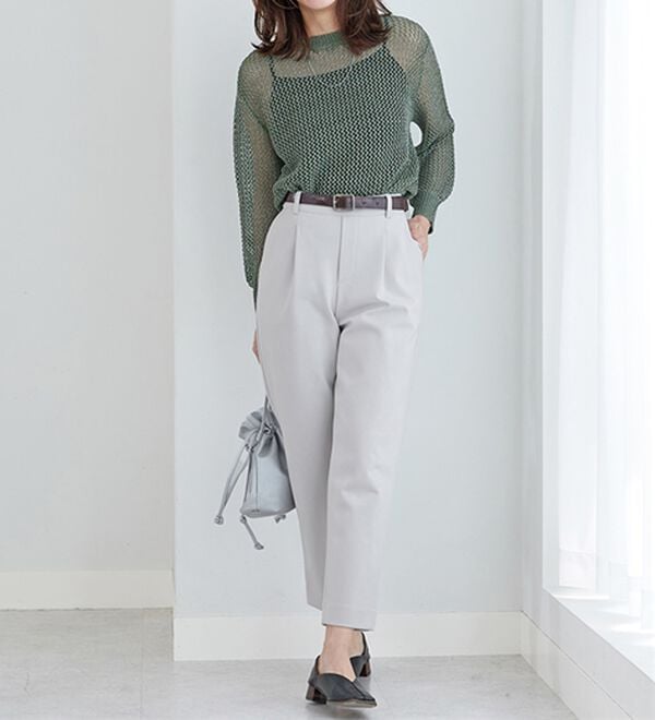 BELLUNA（ベルーナ）の「ラメメッシュニットプルオーバー（ニット・セーター）」｜詳細画像