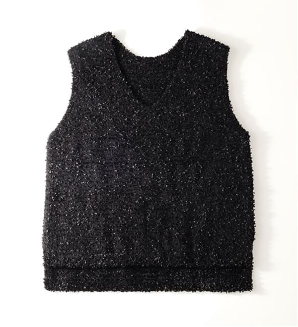 BELLUNA（ベルーナ）の「テープヤーンVネックニットベスト（ベスト）」｜詳細画像