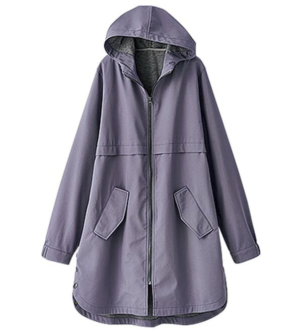 BELLUNA（ベルーナ）の「はっ水加工ボンディング素材ロング丈パーカー（ハーフコート）」｜詳細画像