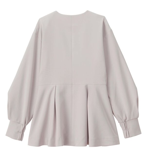 RANAN（ラナン）の「【２点セット】Ｖネックペプラムセットアップ（パンツスーツ）」｜詳細画像