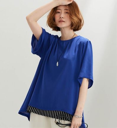 BELLUNA（ベルーナ）の「シフォン重ねレイヤードチュニック（チュニック）」