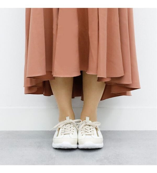 BELLUNA（ベルーナ）の「＜ＥＤＷＩＮ＞牛床革のびる履き口スニーカー（スニーカー）」｜詳細画像