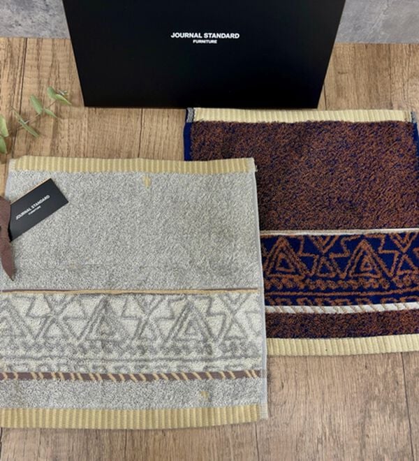 「ジャーナルスタンダード タオルハンカチ2枚（タオル）」｜ブラウン