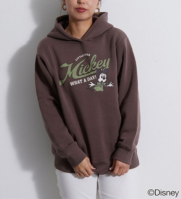 BELLUNA（ベルーナ）の「＜Ｄｉｓｎｅｙ＞【ミッキー】プリント裏起毛パーカー（パーカー）」｜詳細画像