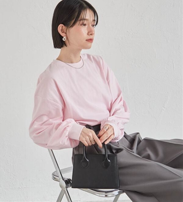 RANAN（ラナン）の「多機能ベーシックオーバーサイズ長袖Tシャツ（Tシャツ）」｜詳細画像