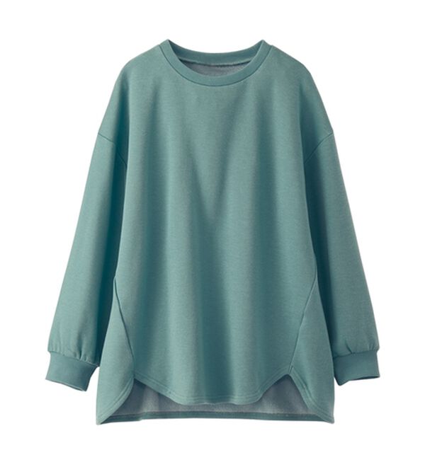 BELLUNA（ベルーナ）の「ふわふわ裏ファーゆったりプルオーバー（カットソー）」｜詳細画像