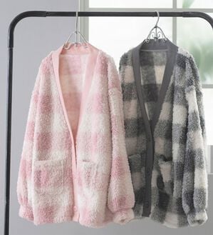 YU'NOW（ユナウ）の「モールニット風カーデ（パジャマ・ルームウェア）」｜詳細画像