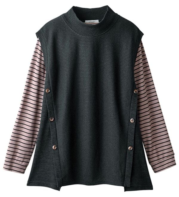 ルフラン（ルフラン）の「【６点セット】重ねて即着映え！ベスト＆トップス６点セット（アンサンブル）」｜詳細画像