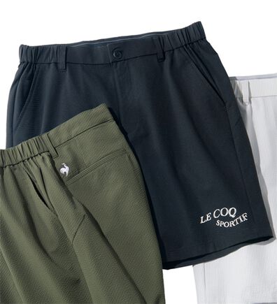 「＜ルコックスポルティフ＞サッカーストライプショートパンツ（メンズハーフパンツ）」