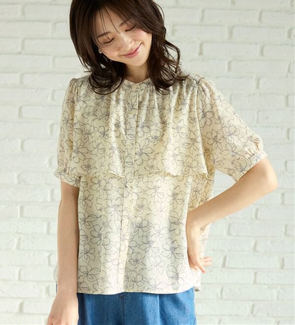 BELLUNA（ベルーナ）の「ケープ風デザインブラウス（ブラウス）」｜詳細画像