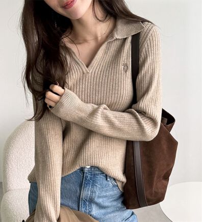 GeeRA（ジーラ）の「【U.S. POLO ASSN.】ポロ衿リブニット（ニット・セーター）」