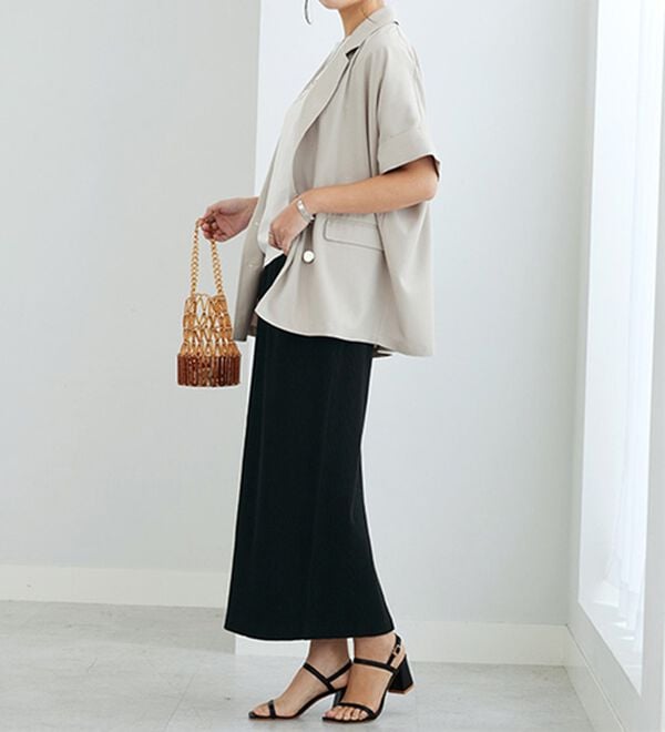 GeeRA（ジーラ）の「【着回し力◎】楽ちんすっきり見え！リブロングスカート（ロングスカート）」｜詳細画像