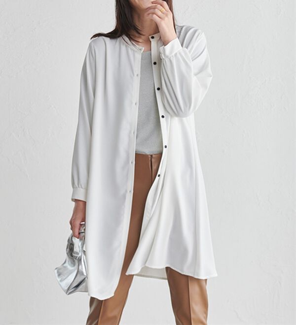 RANAN（ラナン）の「２ＷＡＹボタン使いフレアーブラウス（ブラウス）」｜詳細画像