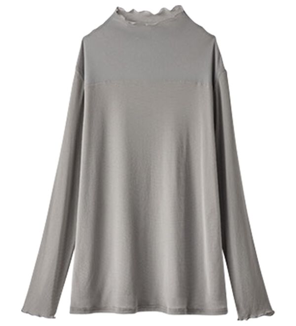 BELLUNA（ベルーナ）の「冬のコーデにちょい足し♪シアーハイネックプルオーバー（カットソー）」｜詳細画像