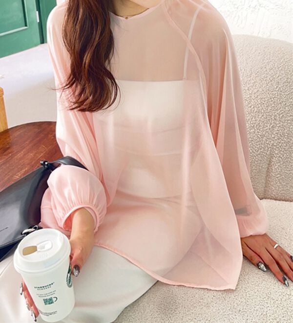 GeeRA（ジーラ）の「バックリボンシアーブラウス（ブラウス）」｜詳細画像