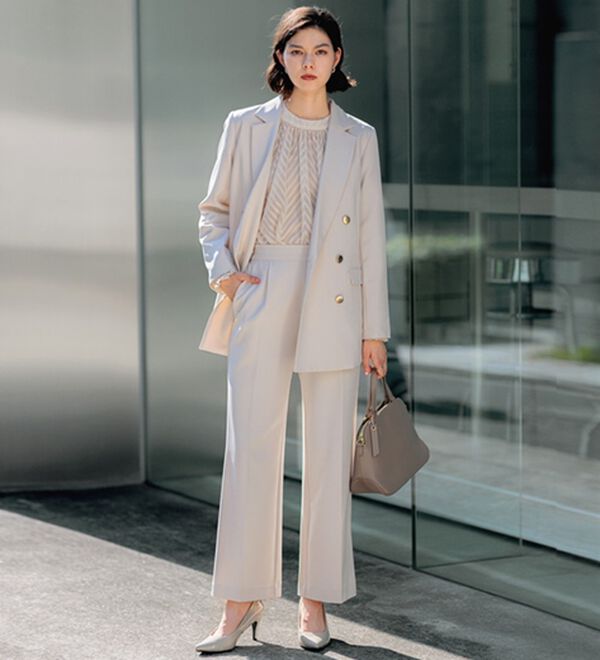 GeeRA（ジーラ）の「【入卒式/セレモニー】着回しベスト＆ジャケットセットスーツ（パンツスーツ）」｜詳細画像