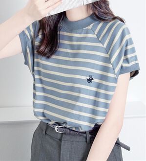 Viola e Viola（ヴィオラ エ ヴィオラ）の「【ビバリーヒルズポロクラブ】ワイドスリーブＴシャツ（Tシャツ）」｜サックスボーダー