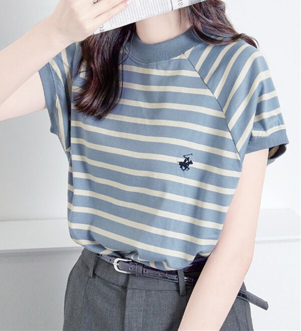 Viola e Viola（ヴィオラ エ ヴィオラ）の「【ビバリーヒルズポロクラブ】ワイドスリーブＴシャツ（Tシャツ）」｜サックスボーダー